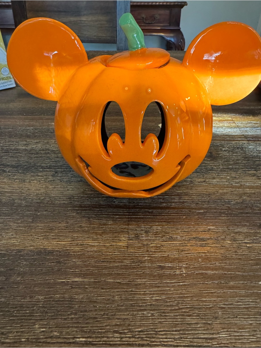 Disney Parks Mickey Pumpkin Votive Candle Holder